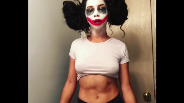 'Brittany Renner Does Her Best Impression Of The Joker, right before Halloween'