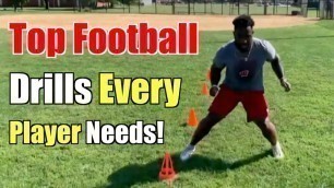 '18 Football Drills Every Football Player Needs! (FULL WORKOUT!)'