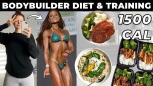 'Following My Old Bodybuilding DIET & ROUTINE | Bikini Competitor 1500 Calorie Fat Loss Diet'