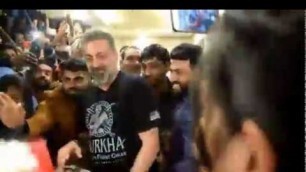 'Sanjay Dutt Inaugurating ADAPT Fitness in Fraser town . Sanjay Dutt talking about Bangalore..'