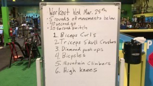 'Peak Workout Wed 3/25/20'