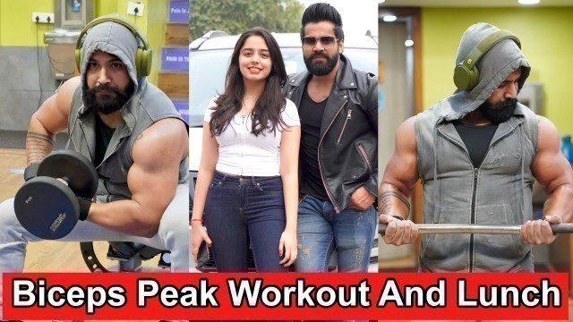 'Biceps Peak Workout And Lunch With Aarushi|| Perfect Saturday||'