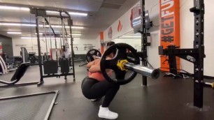 'Coach Crystal Squatting Tallahassee Fuel Fitness'