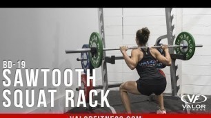 'Valor Fitness BD-19 Sawtooth Squat / Bench Combo Rack'