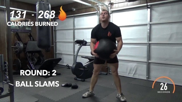 'Medicine Ball With Boxing And Squats Workout 4x3 Fuel Fitness Training Workout'