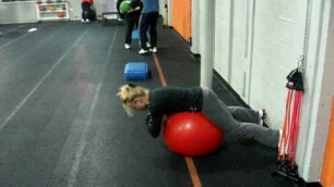 'Swiss Ball Hyperextensions - FUEL FITNESS'