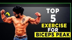 'Top 5 Exercise For Biceps Peak||Grow Biceps Peak With These 5 Exercise||Rajveer Shishodia'