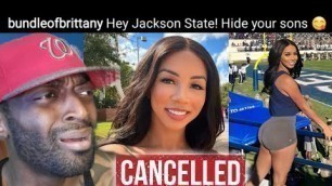 'Brittany Renner Should be CANCELLED! She\'s A Predator \"Hay Jackson State Hide You Son\"'