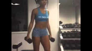 'WSHH 2015 Best Brittany Renner Workout for Glutes'