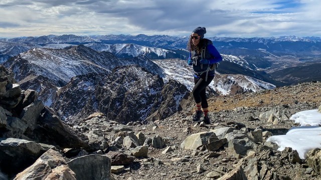 'Loveland Pass to Grizzly Peak for a view of A-Basin'