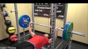 'How to do a bench press on the Valor Fitness BD 7 power rack'