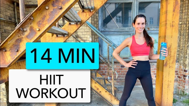 '14 MIN HIIT WORKOUT ÜBUNGEN FÜR ANFÄNGER ZU HAUSE //hohe Intensität, Cardio Training, kein Equipment'