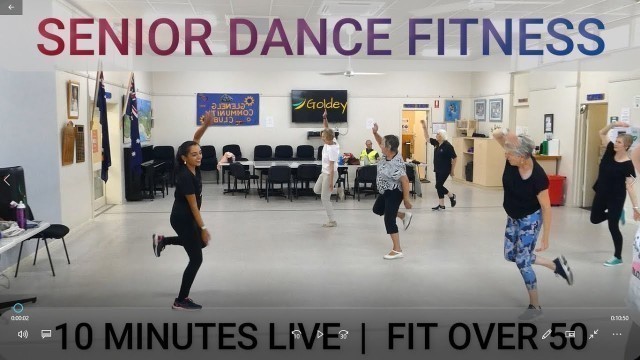 'Senior Dance Fitness | 10 Minutes | Live and Fun Songs!'