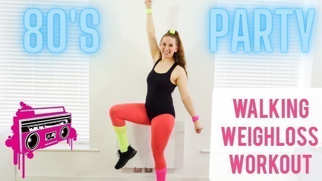 '80s PARTY HITS INDOOR WALKING WEIGHTLOSS WORKOUT!! || Beginner friendly! || Happy Mood Booster!'