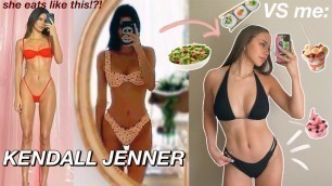 'TRYING KENDALL JENNER\'S MODEL DIET AND WORKOUT ROUTINE! (you can do this too!)'