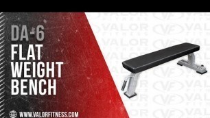 'Valor Fitness DA-6, Flat Bench with Wheels'