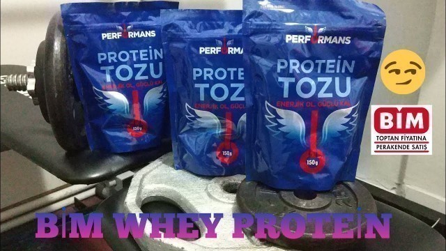 'BİM PROTEİN TOZU...PERFORMANS WHEY PROTEİN'