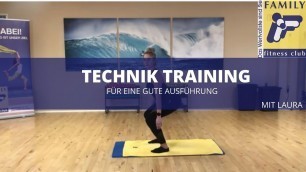 'FAMILY fitness club Leverkusen Technik-Training mit Laura'