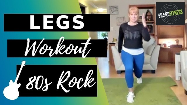 'Leg Workout at Home | 30 Minute Exercise to 80s Rock | Dumbbell Legs Workout over 50'