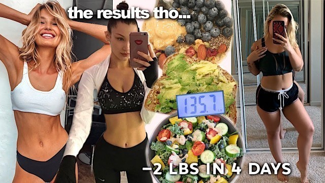 'TRYING THE VICTORIA SECRET MODEL DIET FOR A WEEK (i\'m shook!)'