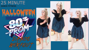 'HALLOWEEN 80S PROM DANCE WORKOUT | LOW IMPACT | WALKING WORKOUT | THRILLER | SOMEBODY\'S WATCHING ME'