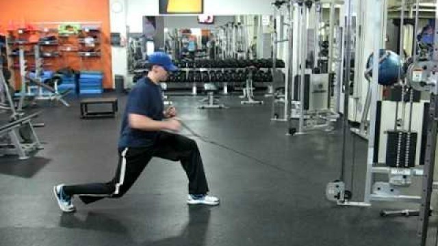 'Reverse Lunge and row single arm-FUEL FITNESS'