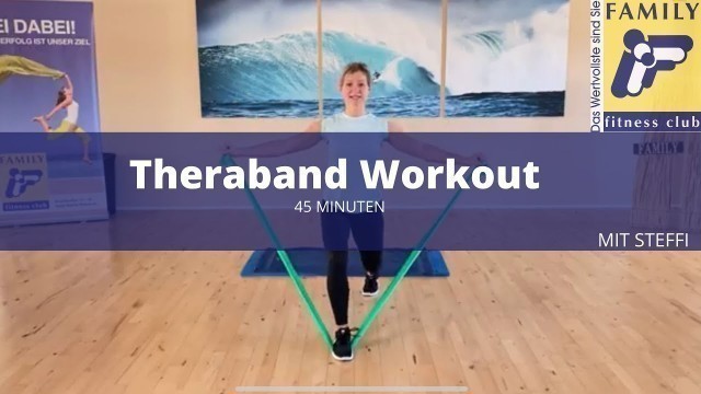 'FAMILY fitness club Leverkusen Theraband Workout mit Steffi'