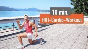 '10 min HIIT Cardio Workout für zu Hause - ohne Equipment - Fettverbrennung vom Feinsten.'