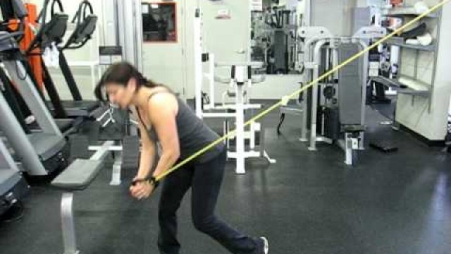 'High cable or resistance band chops - FUEL Fitness'