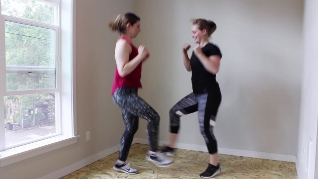 'Valor Fitness – Workout Demo 04 – Partner Toe Touch Hop'