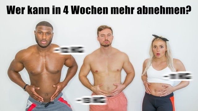 'Wer kann in 1 Monat mehr abnehmen? | FitnessOskar vs. Healthy_Mandy vs. Wing_Dodo'