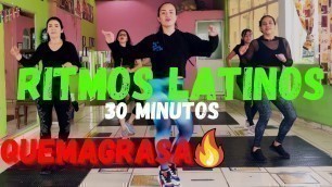 '30 min de RITMOS LATINOS | CARDIO BAILE | Rutina para bajar de peso y tonificar en casa'