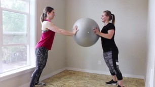 'Valor Fitness – Workout Demo 06 – Partner Ball Push'