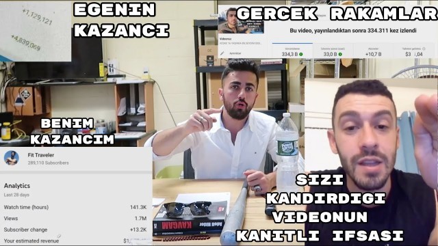 'Ege fitness sizi nasıl kandırıyor? (KANITLI) YouTube’dan GERÇEKTE kaç para kazanıyoruz?'