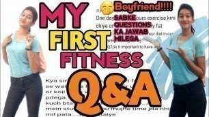 'MY FIRST FITNESS Q&A//face fat kaise loose kare//weightloss me rice kha skte hai'