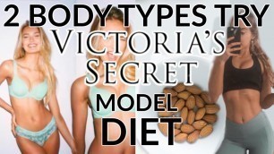 '2 Body Types Try The Victoria Secret Model Diet & Workout Routine'