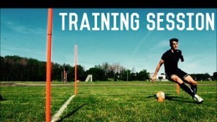 'Full Training Session | Attacking Drills For Footballers/ Soccer Players | Individual Training'