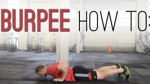 'BURPEE TUTORIAL: How to perform burpees for speed and turnover - exercise demonstration video'