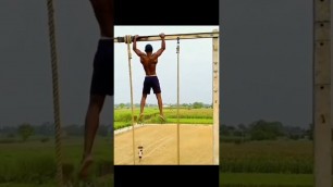 'BIM (chin ups) in  village, fitness video #shorts'