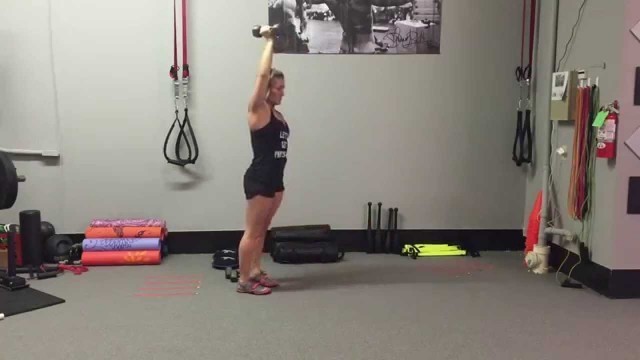 'DB Lunge - 1-Arm Overhead Hold | Rippel Effect Fitness'