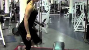 'Gina Aliotti Fitness Network Workout Exercise Tip Step Up with Lunge'