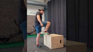 'Best way to box step up #crossfit #boxstepup #coaching #fitness #coachingtip'