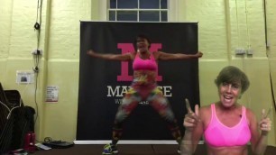 'Dance aerobics fitness workout to house music with Maxine Jones'