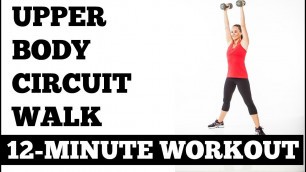 '12-Minute Arms and Abs Circuit Walk (Upper Body Workout with Dumbbells, All Levels)'