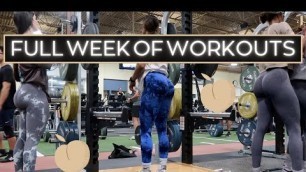 'FULL WEEK OF WORKOUTS'