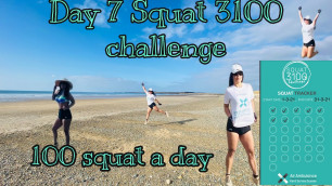 '100 a day squat challenge//Day 7/31 #supportingAirAmbulanceKSS'