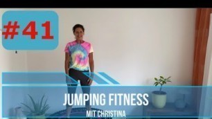 '#41 Jumping Fitness mit Christina 40 Minuten Kraft & Bauch Rebounder Trampolion Workout'