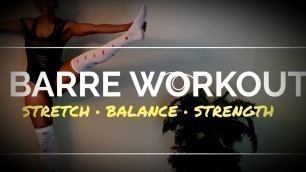 '2020 Long & Lean Muscles | BARRE WORKOUT | 8 Exercise | Typical Tink'