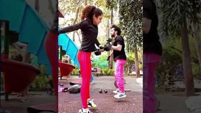 'Workout Tales I Nakuul Mehta aur Drasti Dhami ne set kiye fitness goals; dekhiye video'