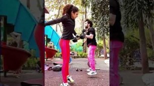 'Workout Tales I Nakuul Mehta aur Drasti Dhami ne set kiye fitness goals; dekhiye video'